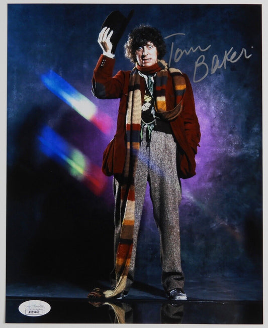 Tom Baker  Doctor Who Autograph Signed Photo JSA COA 8 x 10 Dr Who