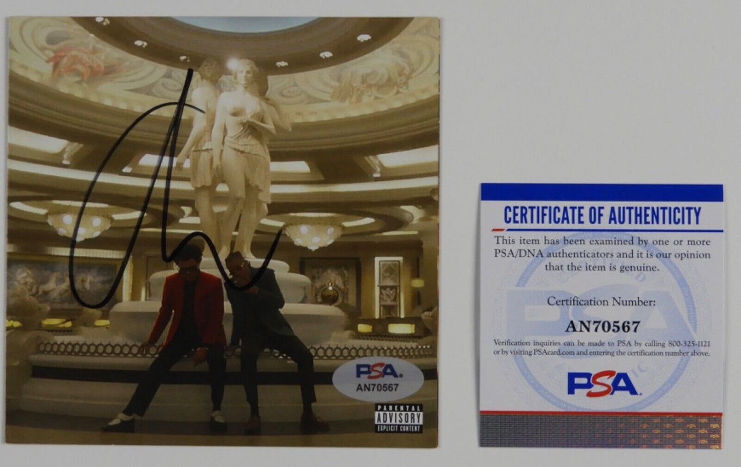 The Weeknd PSA Signed Autograph CD Insert Heartless Blinding Lights