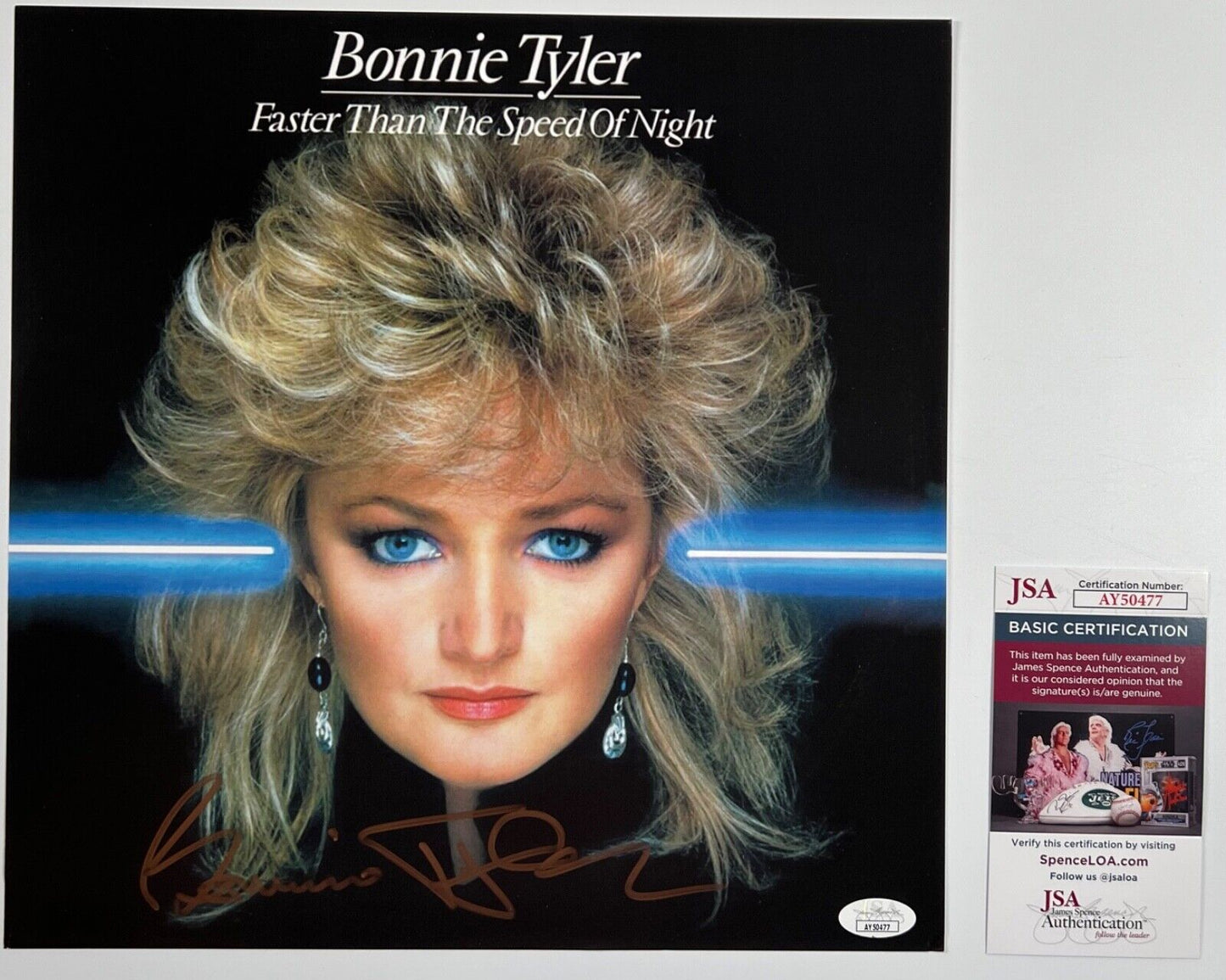 Bonnie Tyler JSA Signed Autograph Record Album Insert Full Album