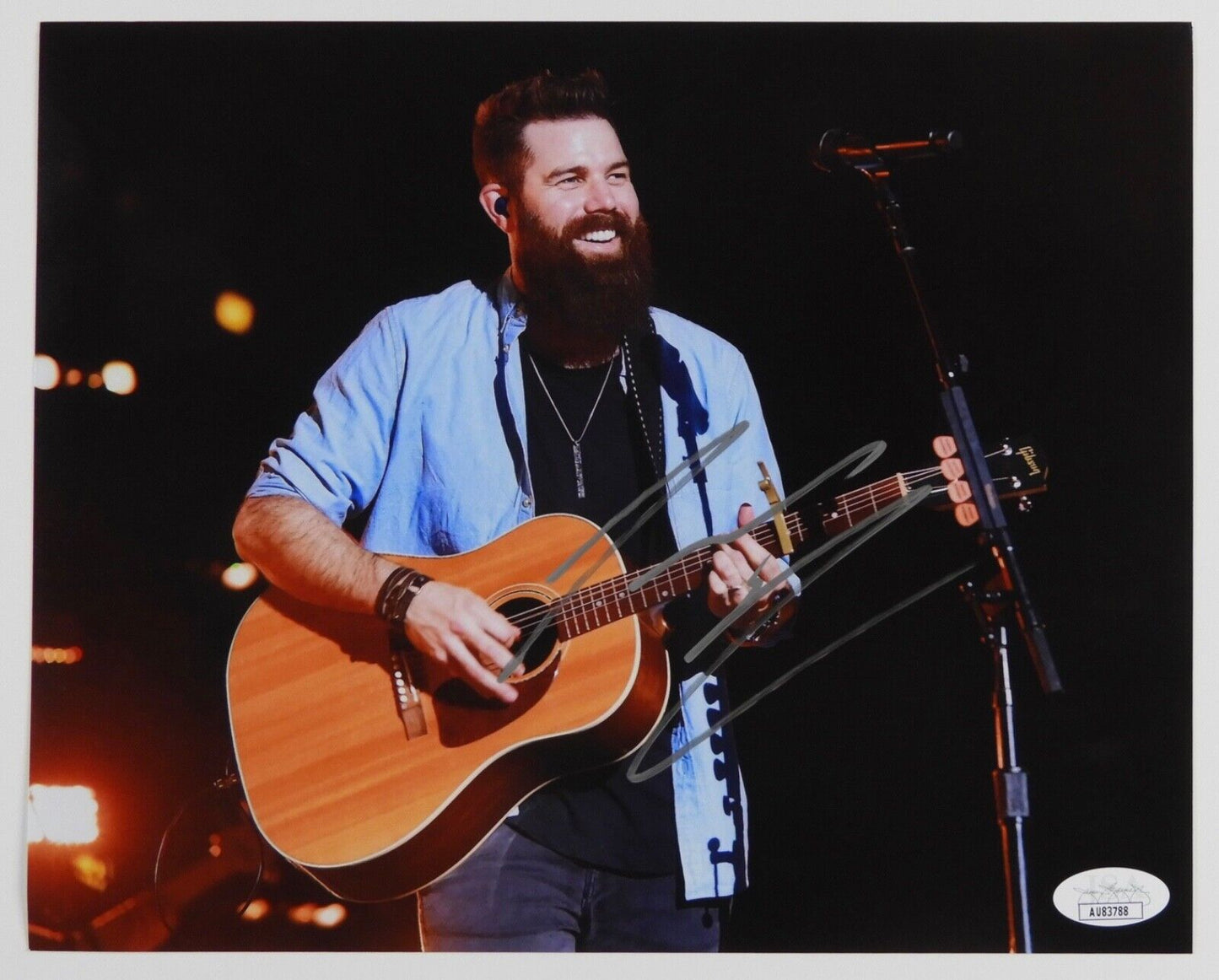 Jordan Davis JSA Signed Autograph 8 x 10 Photo Country Music Star