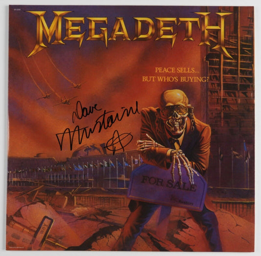 Dave Mustaine JSA Signed Autograph Album Record Vinyl Signed Megadeth