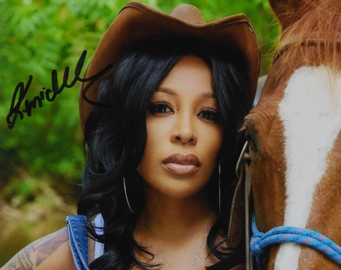 K Michelle Puddin  JSA Signed Autograph 8 x 10 Photo Country R & B Music Star