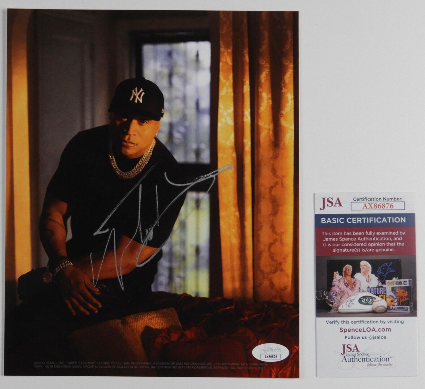 LL Cool J JSA Signed Autograph Signed 8 x 10 with New Vinyl The Force