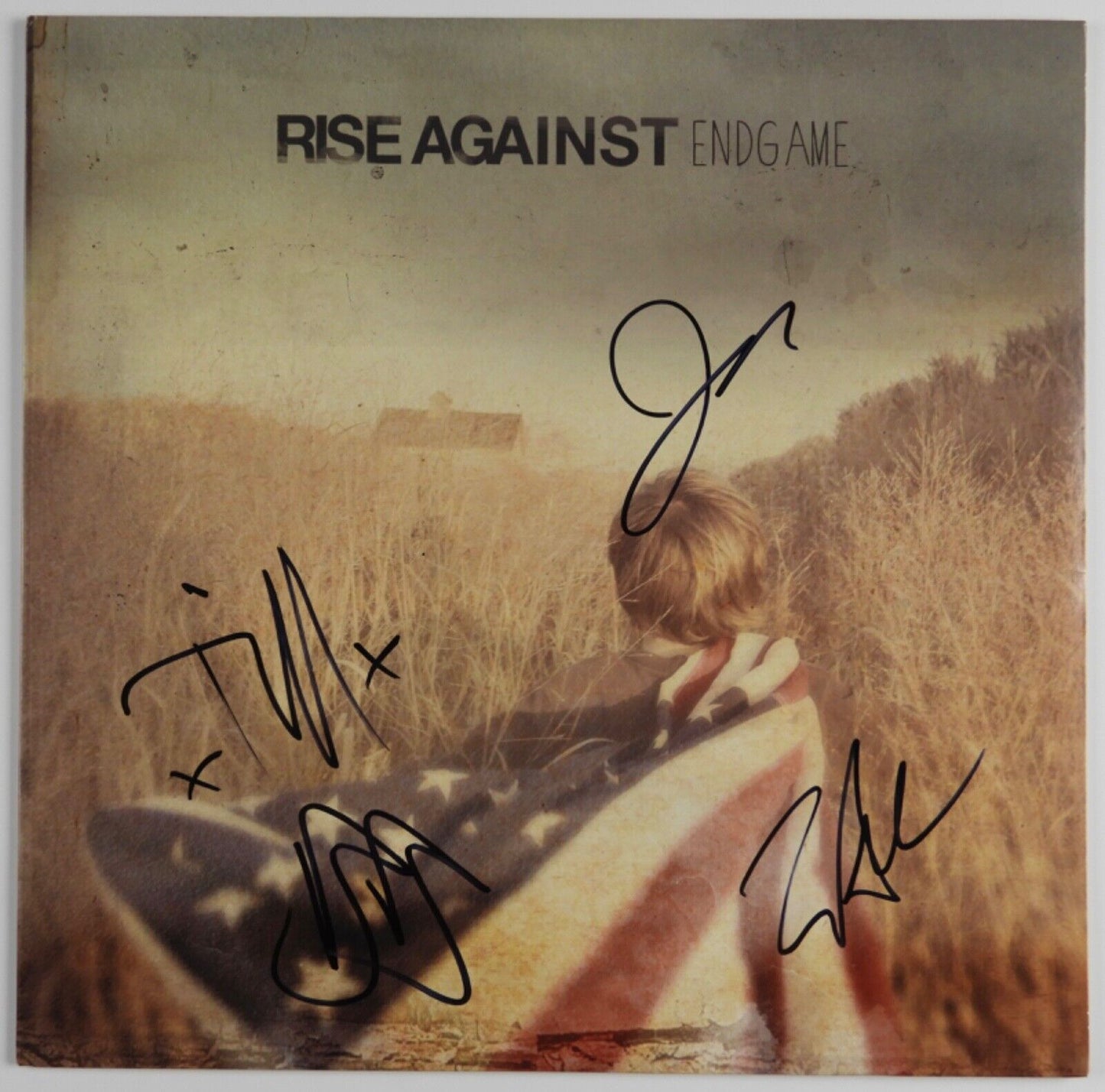 Rise Against JSA Signed Autograph Album Record Vinyl End Game