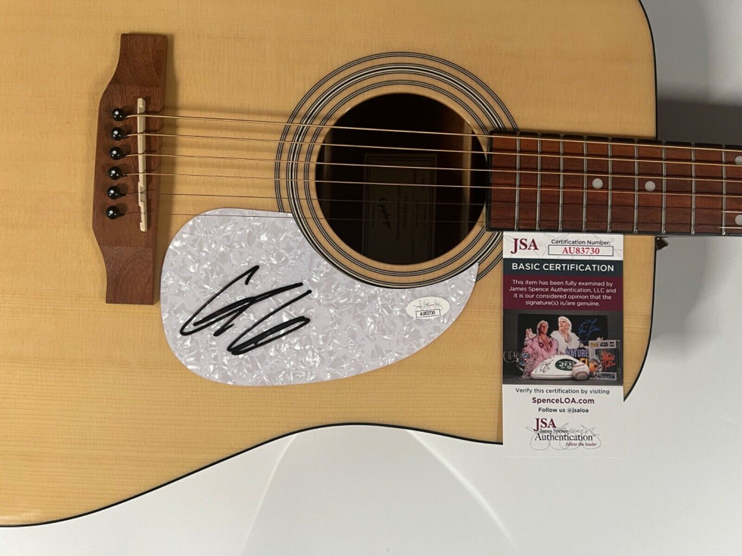 Bradley Gilber JSA Autograph Signed Guitar Epiphone Acoustic