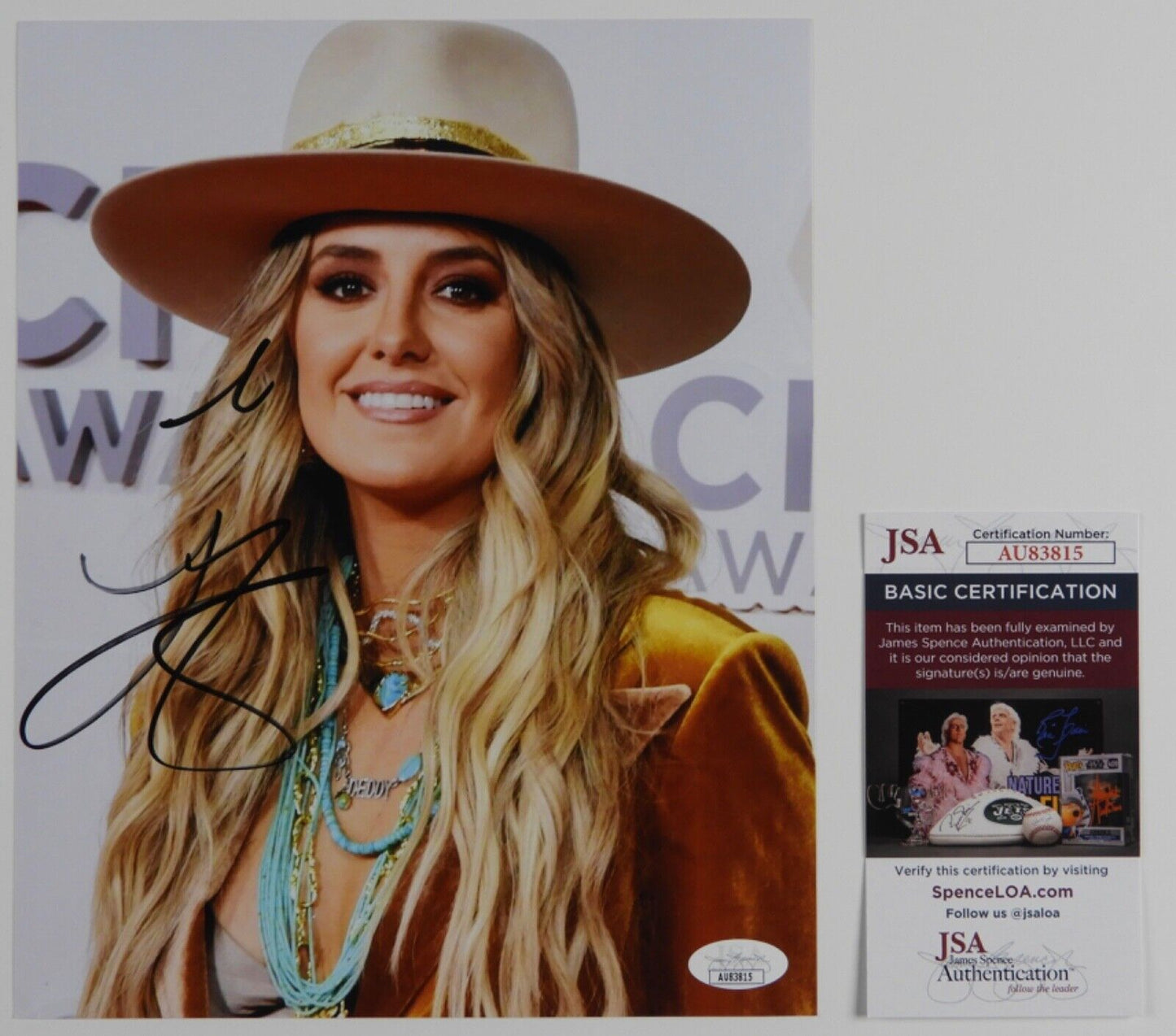 Lainey Wilson JSA Signed Autograph 8 x 10 Photo Country Music Star