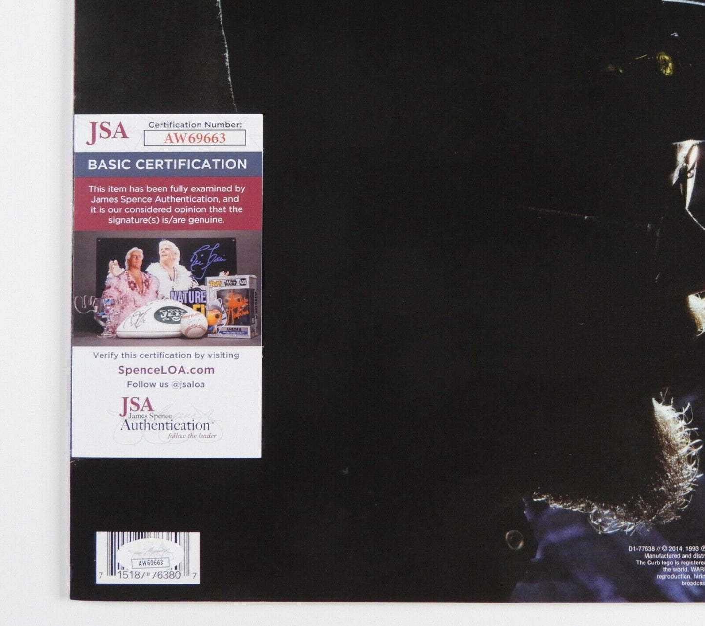 Hank Williams Jr. Signed Autograph Album JSA Record Vinyl Greatest Hits