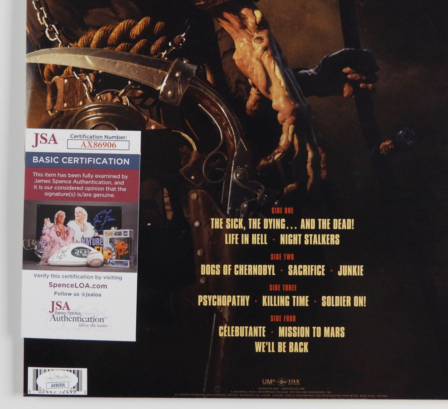 Dave Mustaine JSA Signed Autograph Album Record Vinyl Signed Megadeth