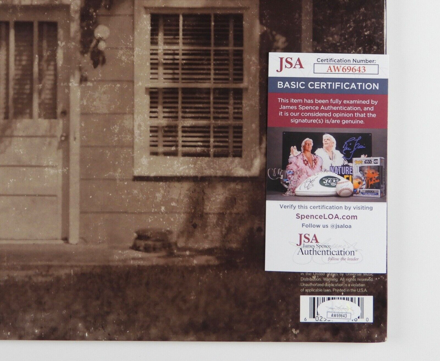Jamey Johnson JSA Signed Autograph Album Record Vinyl Living For A Song