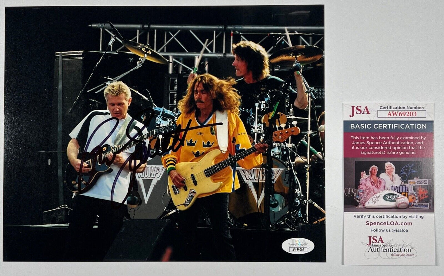 Rik Emmett Triumph JSA Signed Autograph Photo 8 x 10