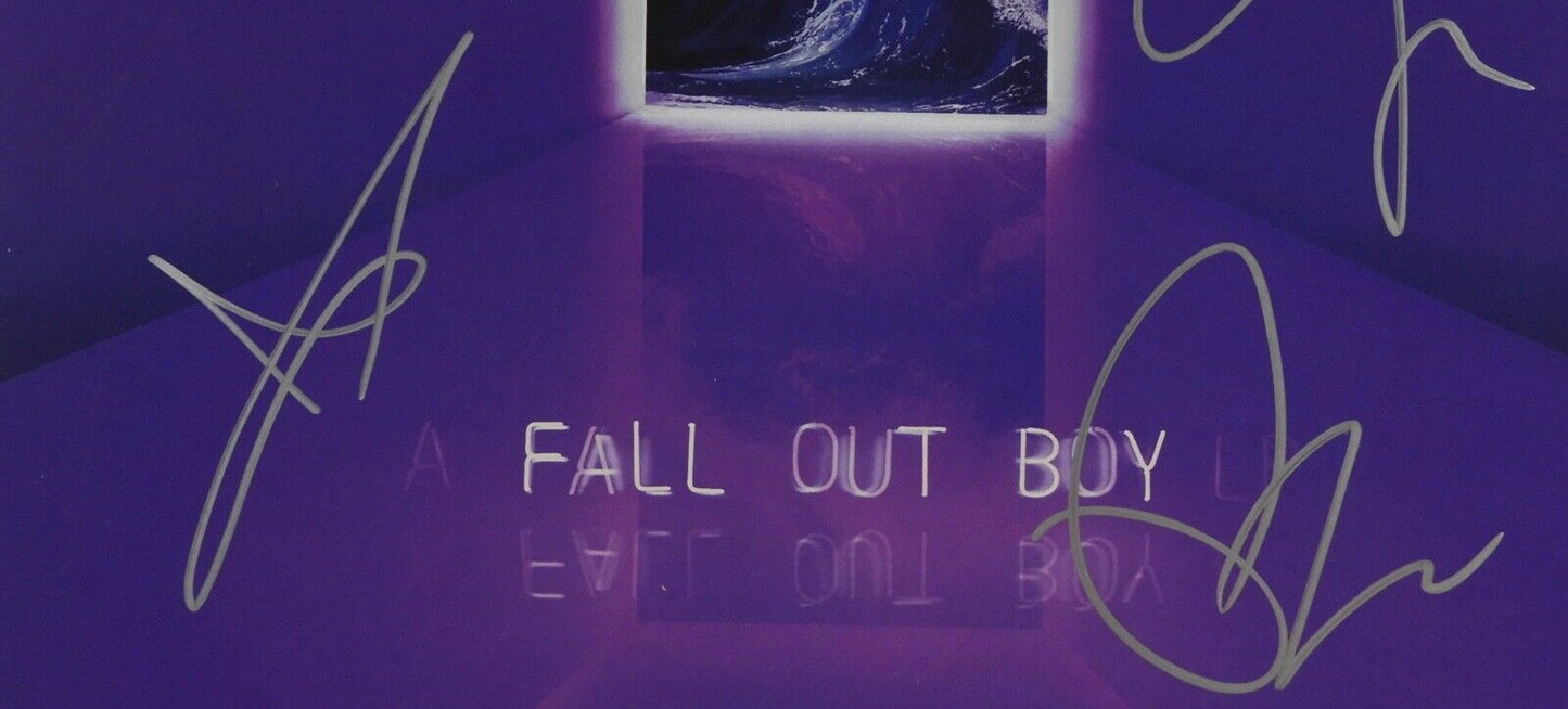 Fall Out Boy  JSA Fully Signed Autograph Album Record Vinyl Greatest Hits
