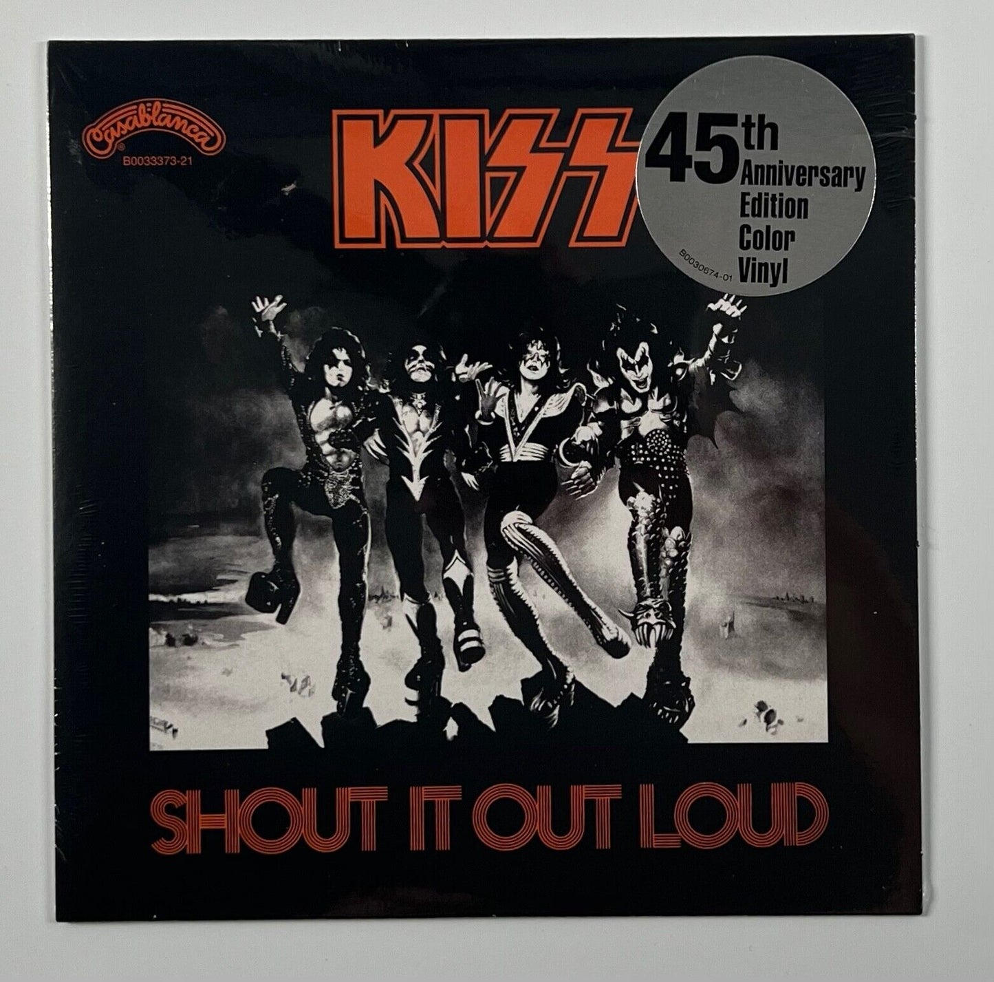 KISS JSA Autograph Signed Album Vinyl Record Destroyer Red Marble Vinyl 2018