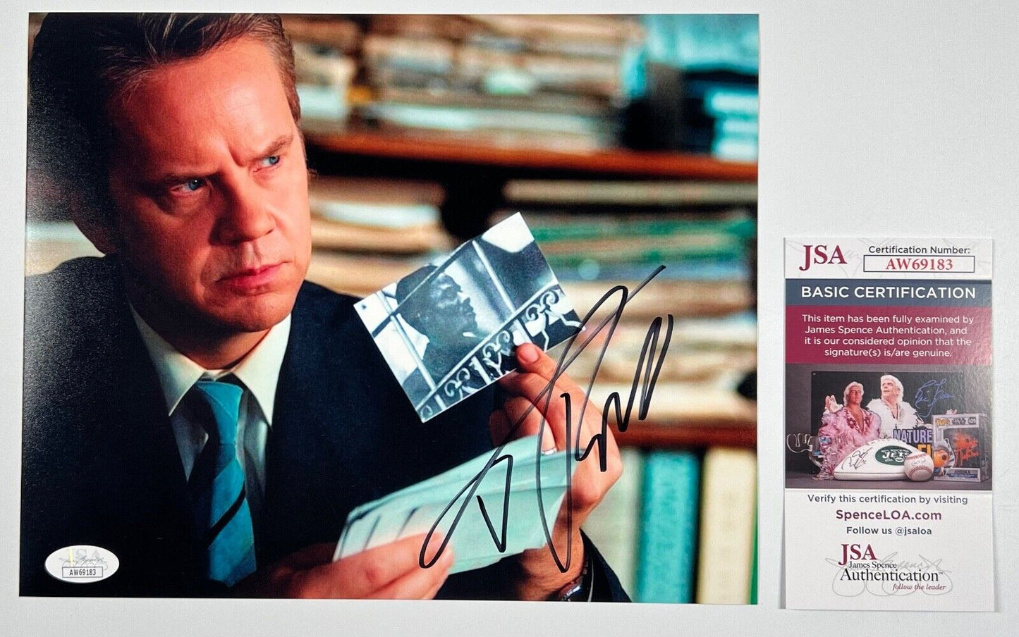 Tim Robbins JSA Signed Autograph 8 x 10 photo