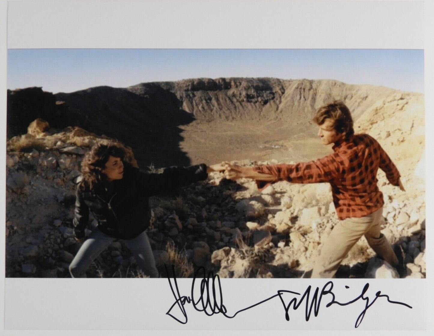 Jeff Bridges Karen Allen JSA Autograph Signed 11 x 14 photo Starman