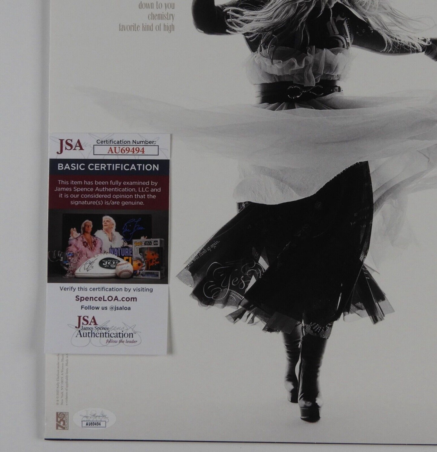 Kelly Clarkson JSA Signed Autograph Album Vinyl Record Chemistry