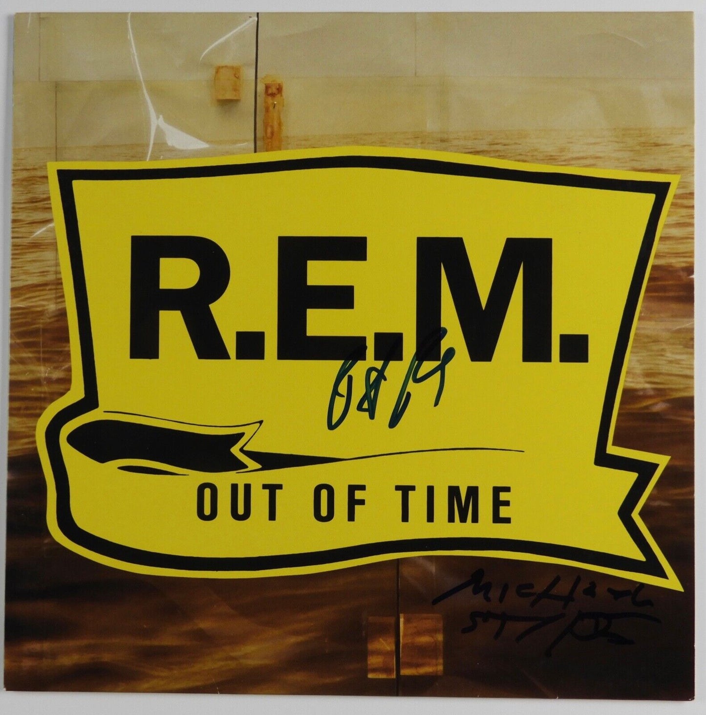 R.E.M. JSA Signed Autograph Vinyl Record Album Michael Stipe Peter Banks