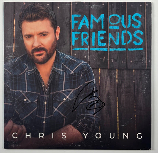 Chris Young JSA Autograph Signed Album Vinyl Record Famous Friends