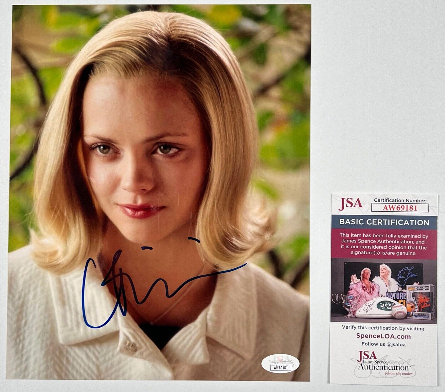 Christiana Ricci JSA Signed Autograph 8 x 10 photo