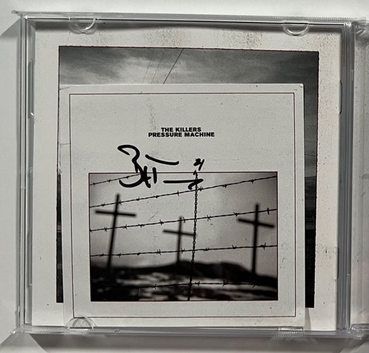 The Killers Brandon Flower signed autograph CD Booklet Insert Pressure Machine