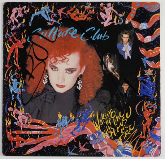 Boy George JSA Signed Autograph Record Album Vinyl Insert Culture Club