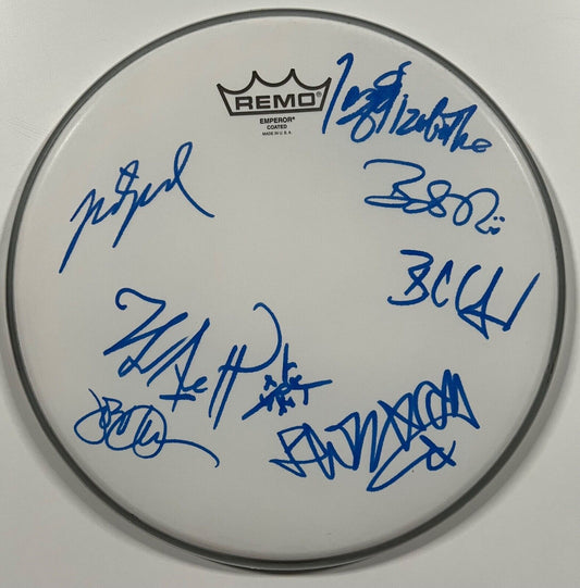 The Avett Bothers Fully Signed Autograph Drum Head REAL Epperson COA 12"