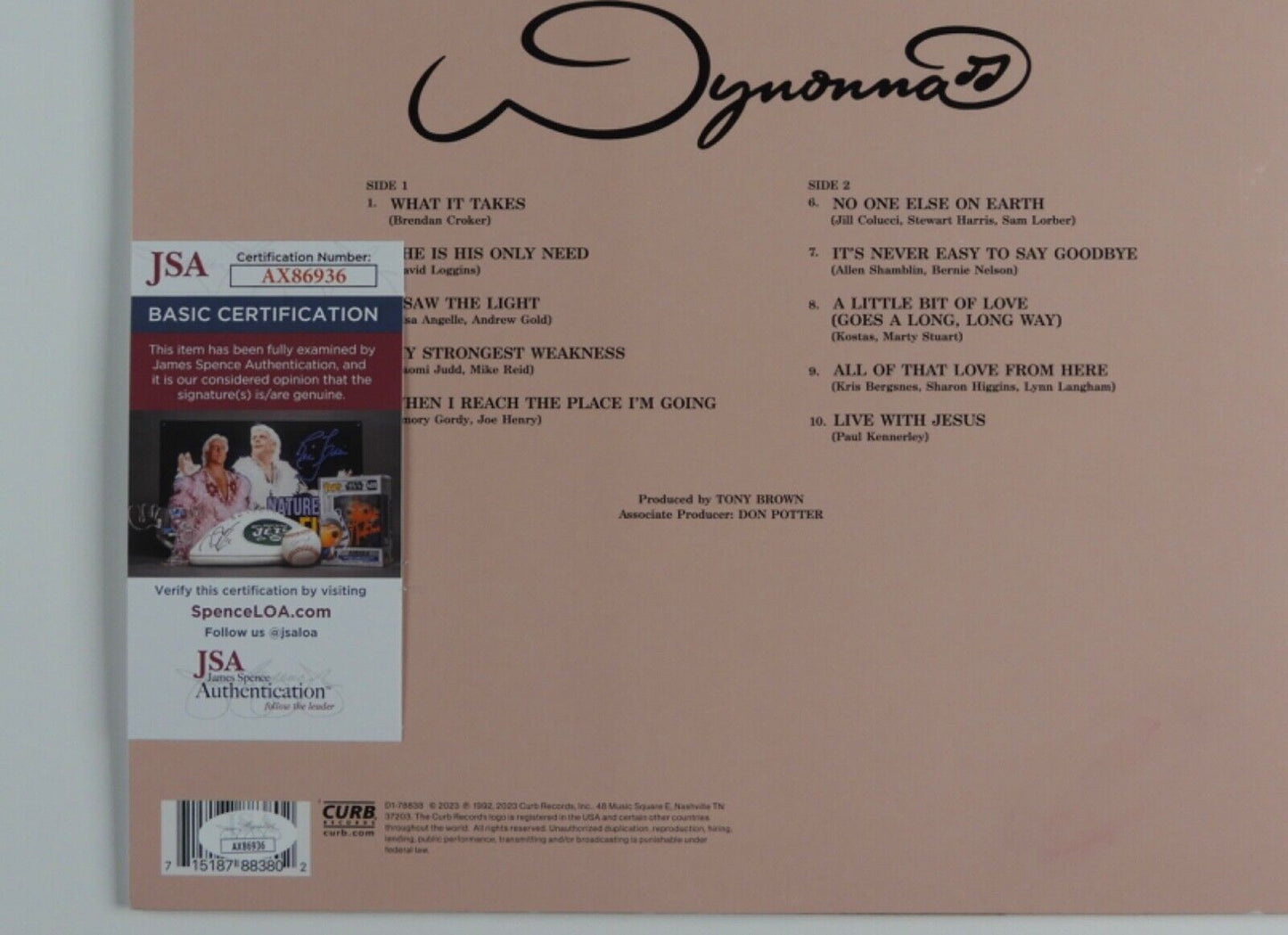 Wynonna Judd JSA Signed Autograph Record Album Vinyl