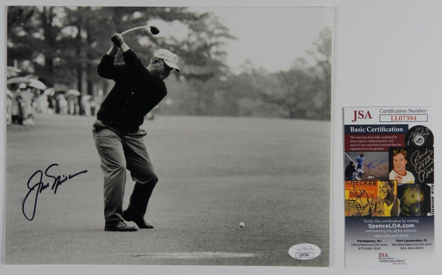 Jack Nicklaus JSA Autograph Signed 8 x 10 The Golden Bear Legendary Golfer