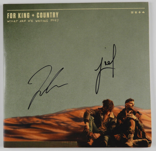 For King + Country JSA Signed Autograph Album Record Vinyl What Are We Waiting