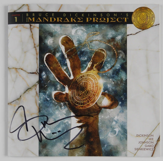 Bruce Dickinson Iron Maiden Signed Autographed Mandrake Project Comic Book