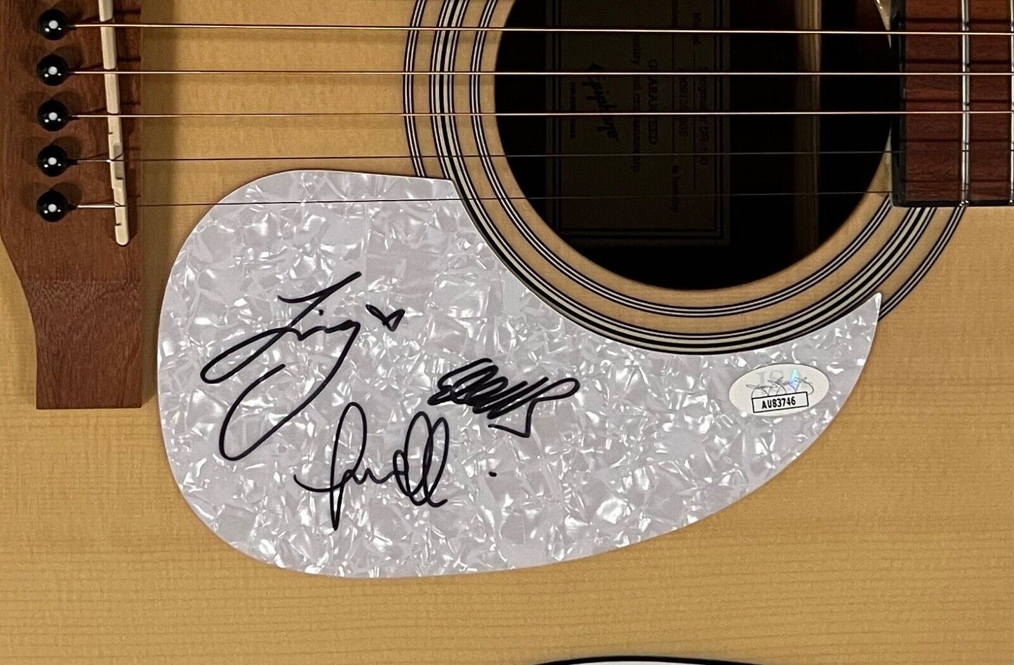 The Castellows JSA Autograph Fully Signed Guitar Epiphone Acoustic