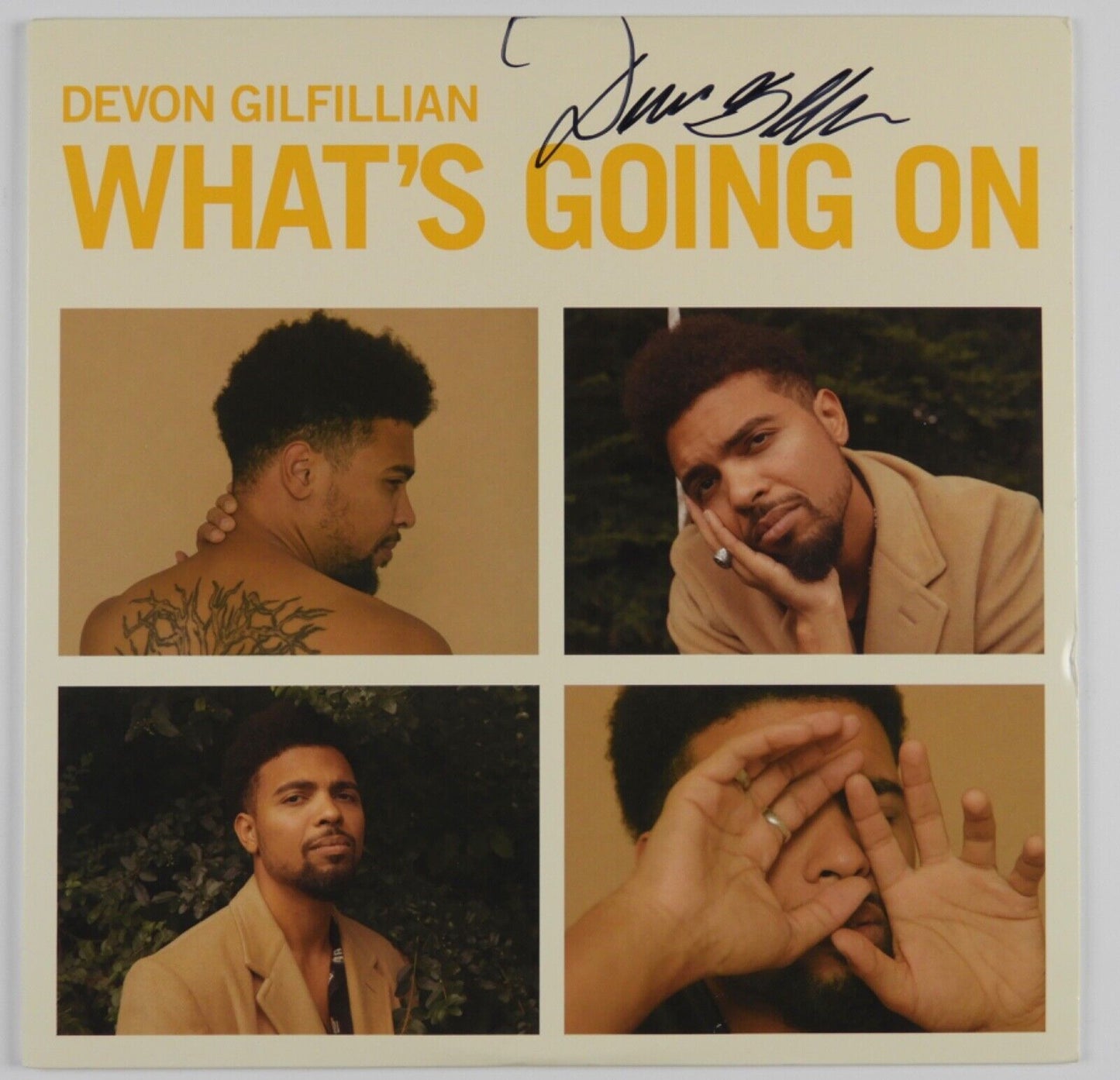 Devon Gilfillian JSA Signed Autograph Album Record Vinyl What's Going On