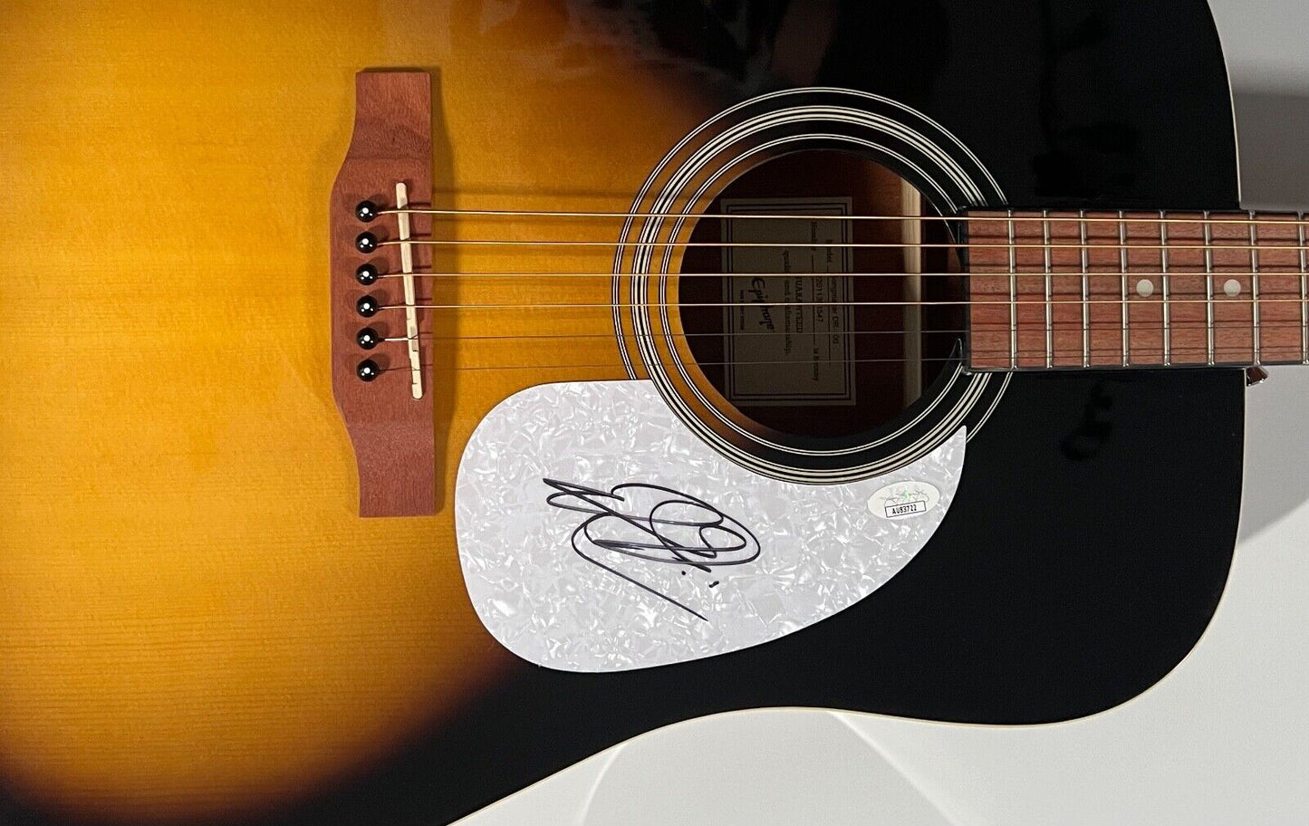 Jackson Dean JSA Autograph Signed Guitar Epiphone Acoustic