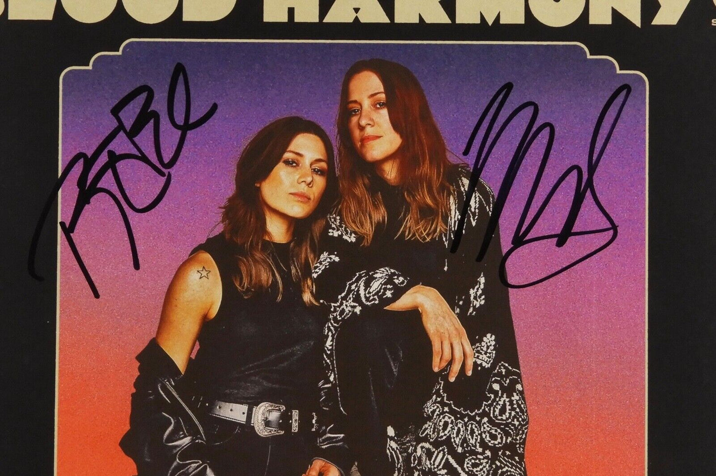 Larkin Poe JSA Signed Autograph Album Record Vinyl Blood Harmony