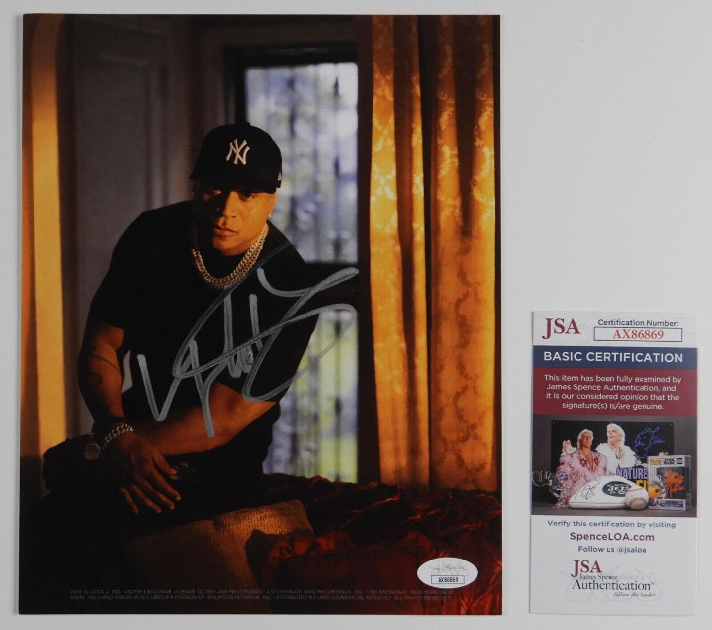 LL Cool J JSA Signed Autograph Signed 8 x 10 with New Vinyl The Force