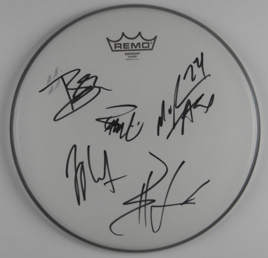 Avenged Sevenfold Fully Signed Autograph Drum Head REAL Epperson COA 12"