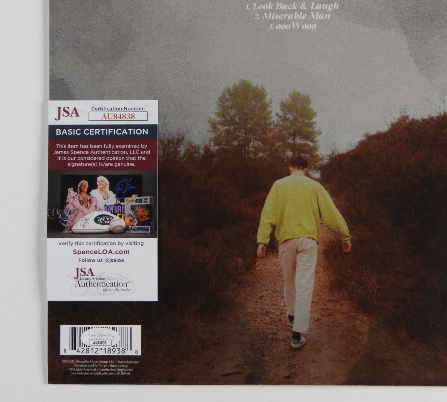 David Kushner  JSA Signed Autograph Record Album Footprints I Found Vinyl