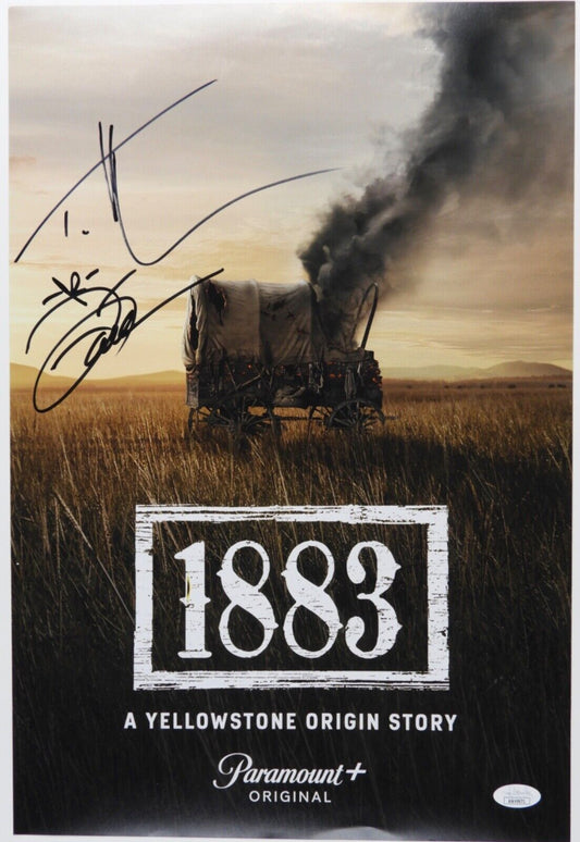 Tim McGraw Faith Hill JSA Signed Autograph 12 x 18 Photo 1883 Yellowstone