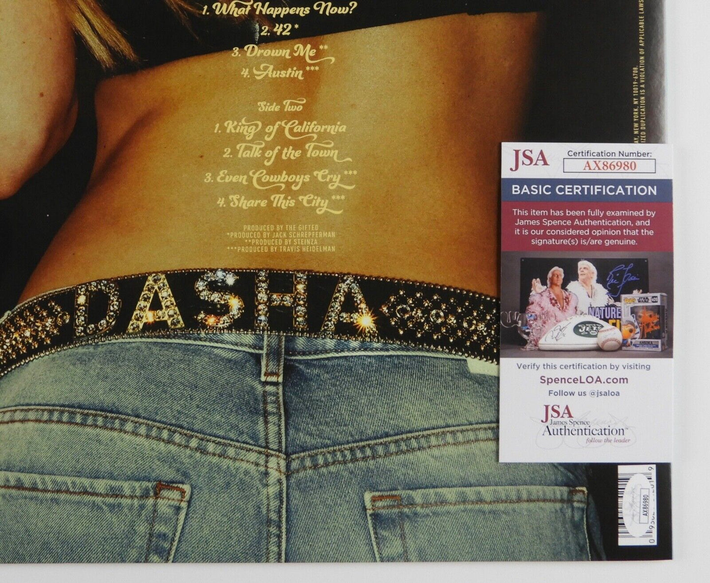 Dasha Signed Autograph Album JSA Record Vinyl
