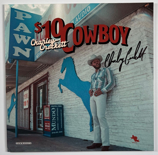 Charley Crockett JSA Signed Autograph Record Album $10 Cowboy