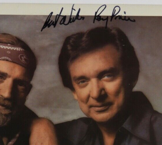 Ray Price JSA Signed Autograph Album Record Vinyl Willie Nelson San Antonio Rose