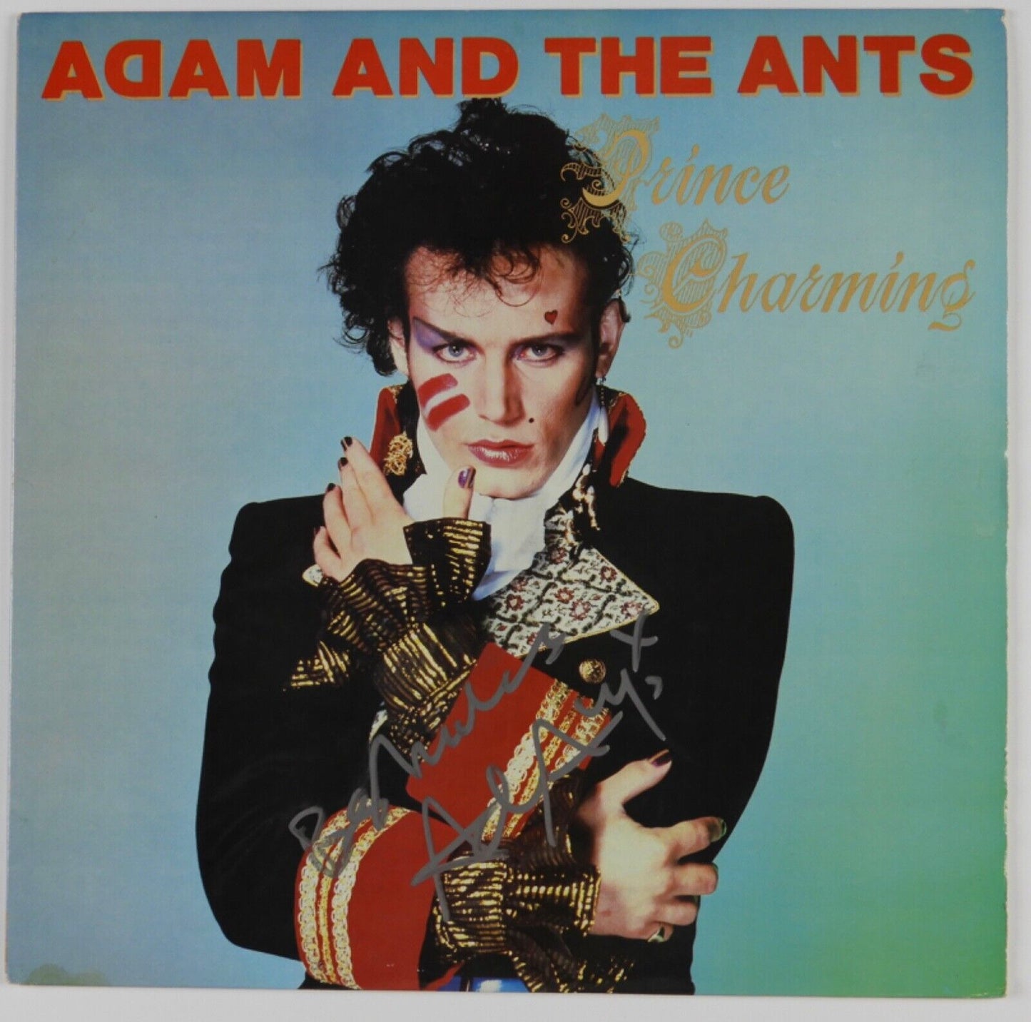 Adam Ant Signed Autograph Album JSA Record Vinyl Prince Charming And The Ants