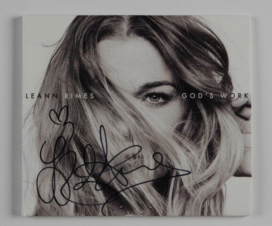 Leann Rimes JSA COA signed autograph CD Booklet God's Work