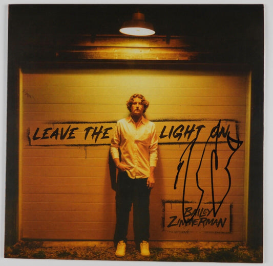 Bailey Zimmerman JSA Signed Autograph Album Record Vinyl Leave The Light On