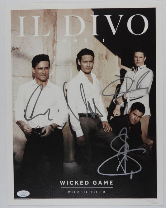 Il Divo MMXII JSA Signed Autograph Tour Poster Lithograph Wicked Game