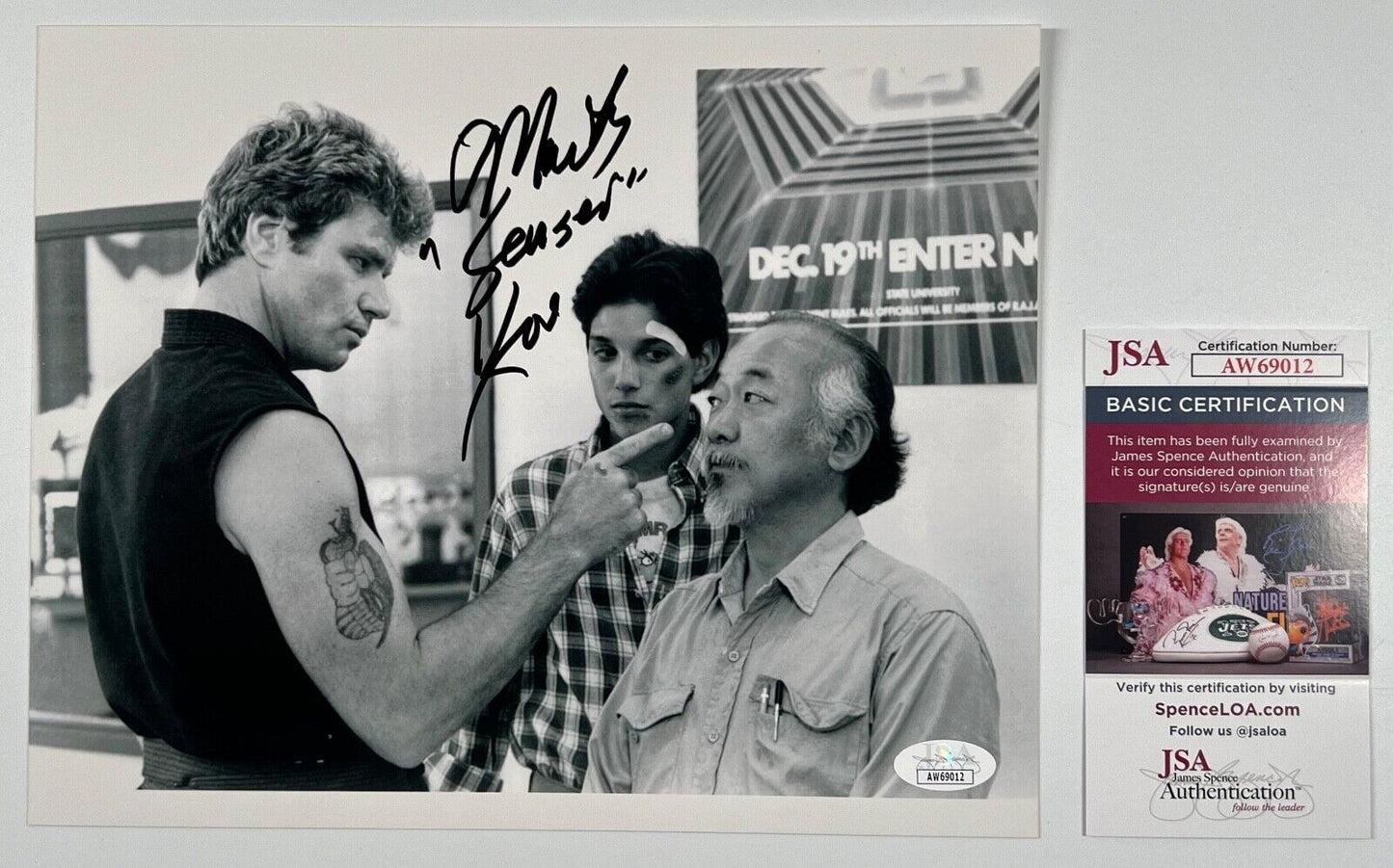 Martin Kove Karate Kid JSA Signed Autograph 8 x 10 photo