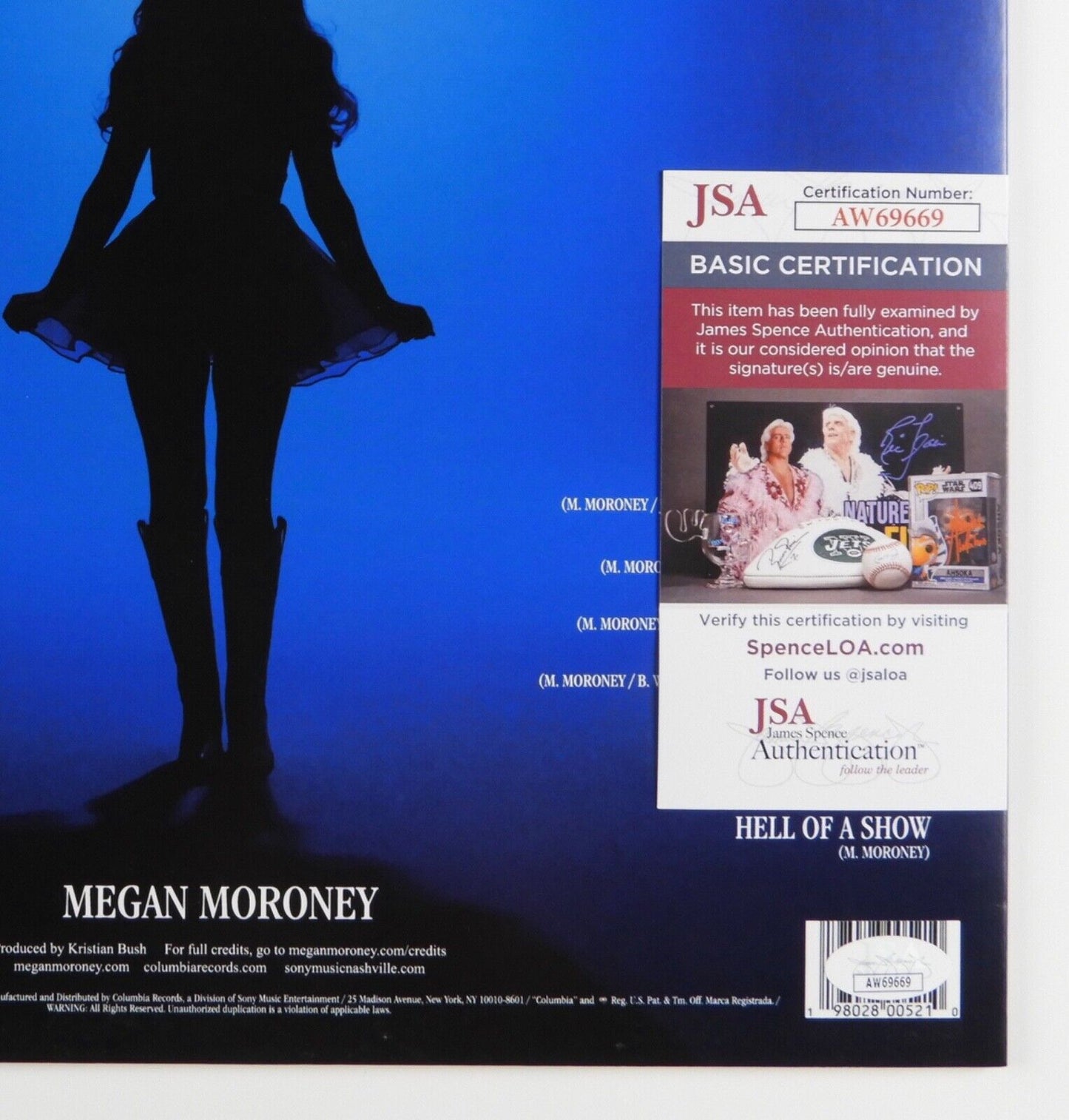 Megan Moroney Signed Autograph Album JSA Record Vinyl Am I Okay?