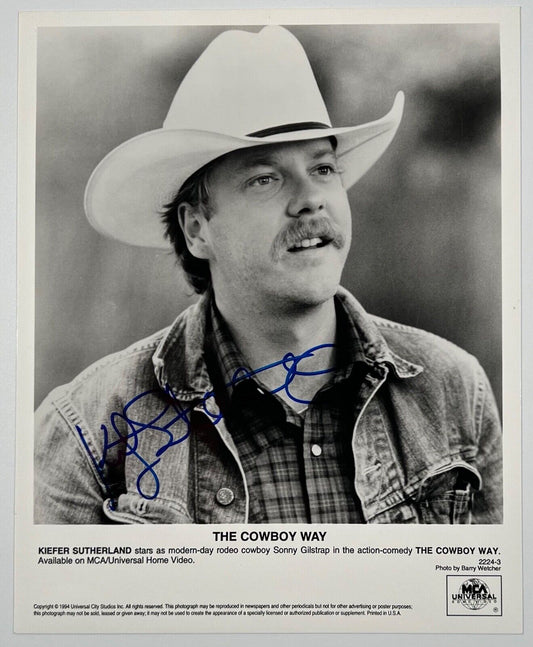 Kiefer Sutherland JSA Signed Autograph 8 x 10 photo