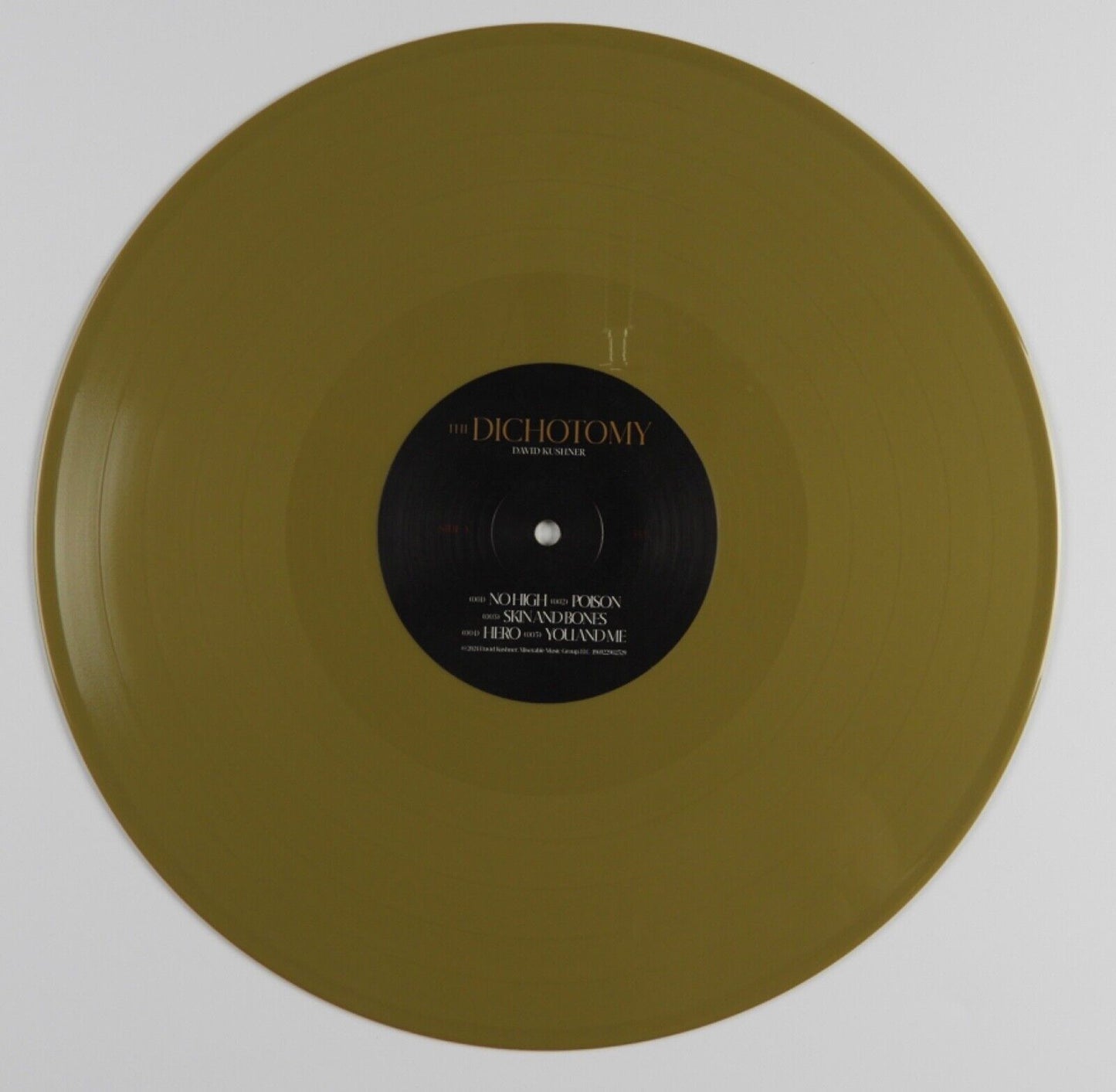 David Kushner Signed Autograph Album JSA Record Vinyl The Dichotomy