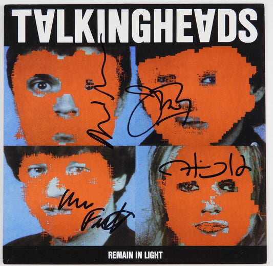 Talking Heads Fully Signed JSA Autograph Record Album Vinyl Remain In Light