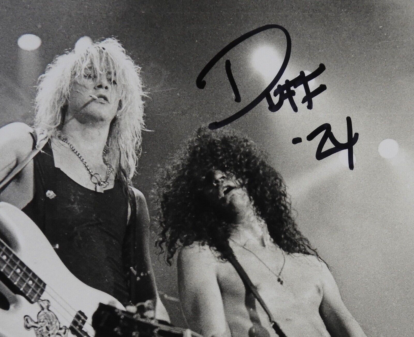 Duff McKagan JSA Autograph Signed 11 x 14 photo Guns N Roses